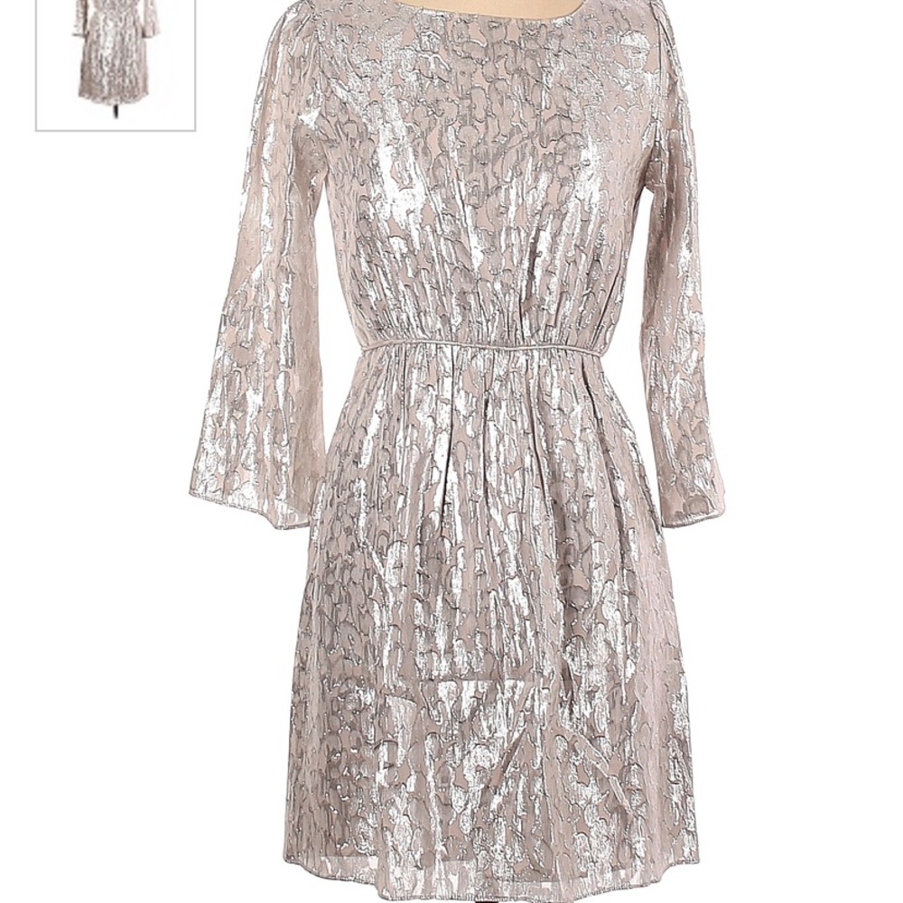 Shoshanna Silver Short Dress. Size 2. Good condition.
